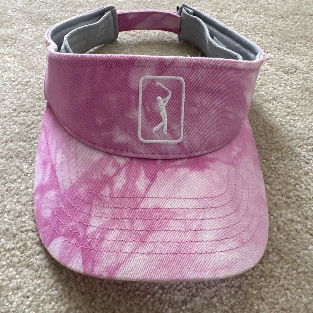 PGA Tour Pink Velour Hat Adjustable Strap
